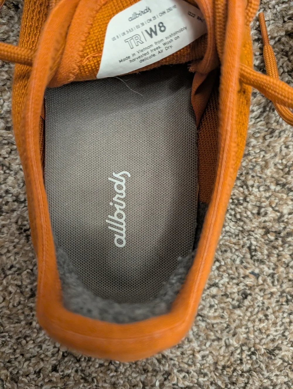 Allbirds Orange Sneakers - Picture 5 of 5